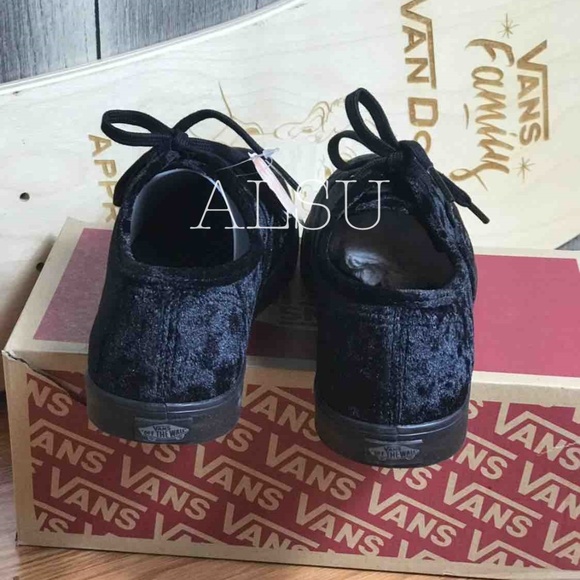 VANS Authentic LO Pro Velvet Black Kid’s AUTHENTIC - Picture 2 of 7